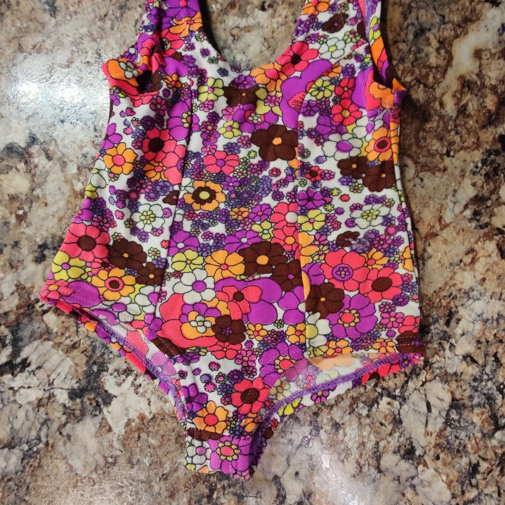 Colorful Floral One-Piece Swimsuit